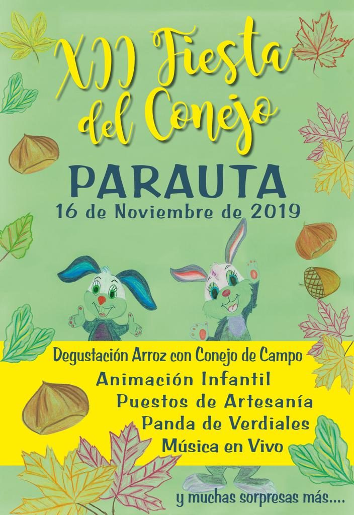 Plakat reklamujący Fiesta del Conejo. Foto: Ayuntamiento de Parauta.